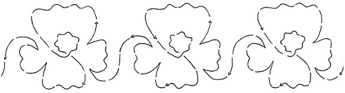 Pansy Border (Interlocking) - 3.5"
